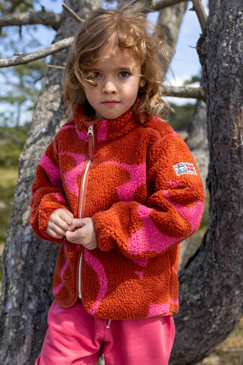 Danetumling Fleece Zip-Up Chili/Soft Cherry TROPS