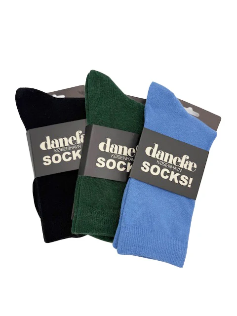Danegeilo Wool Mix Socks Waterblue