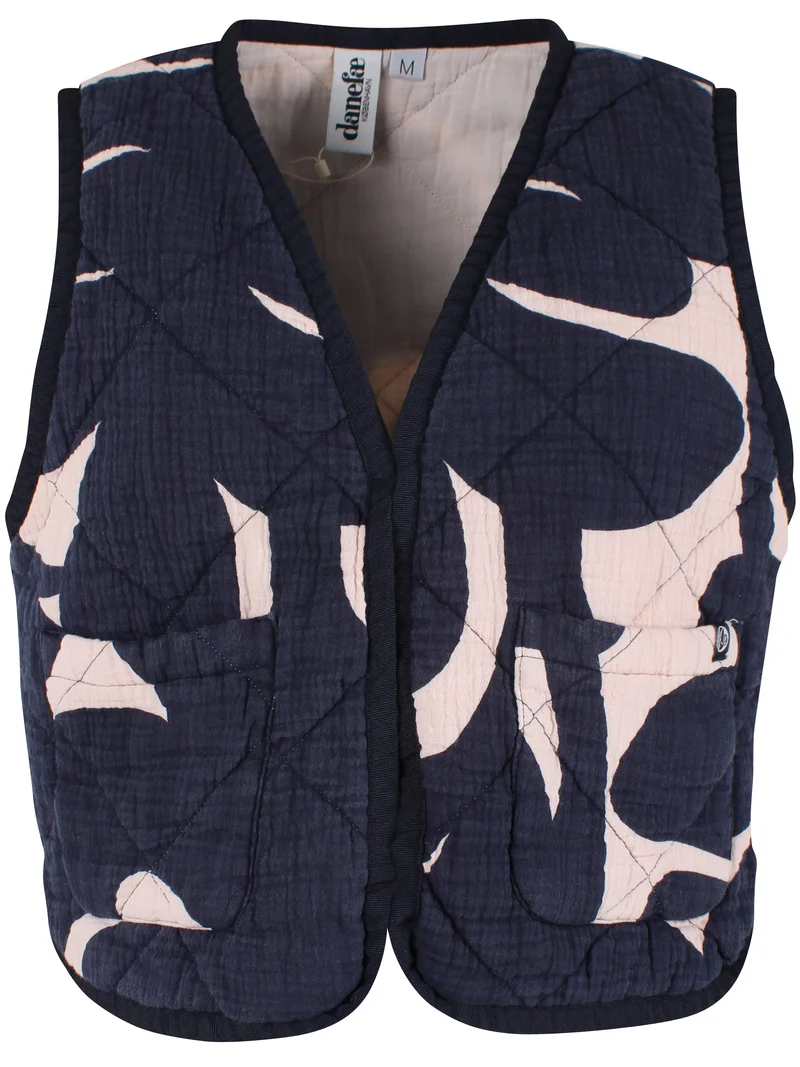 Daneblues Quilt Vest Dark Navy/Chalk TROPS