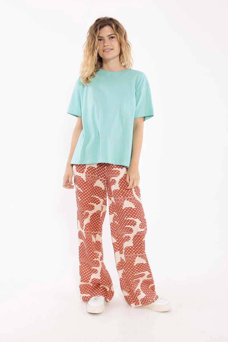 Danebreeze Modal Linnen Pants Aragon/Nougat HALFTONE