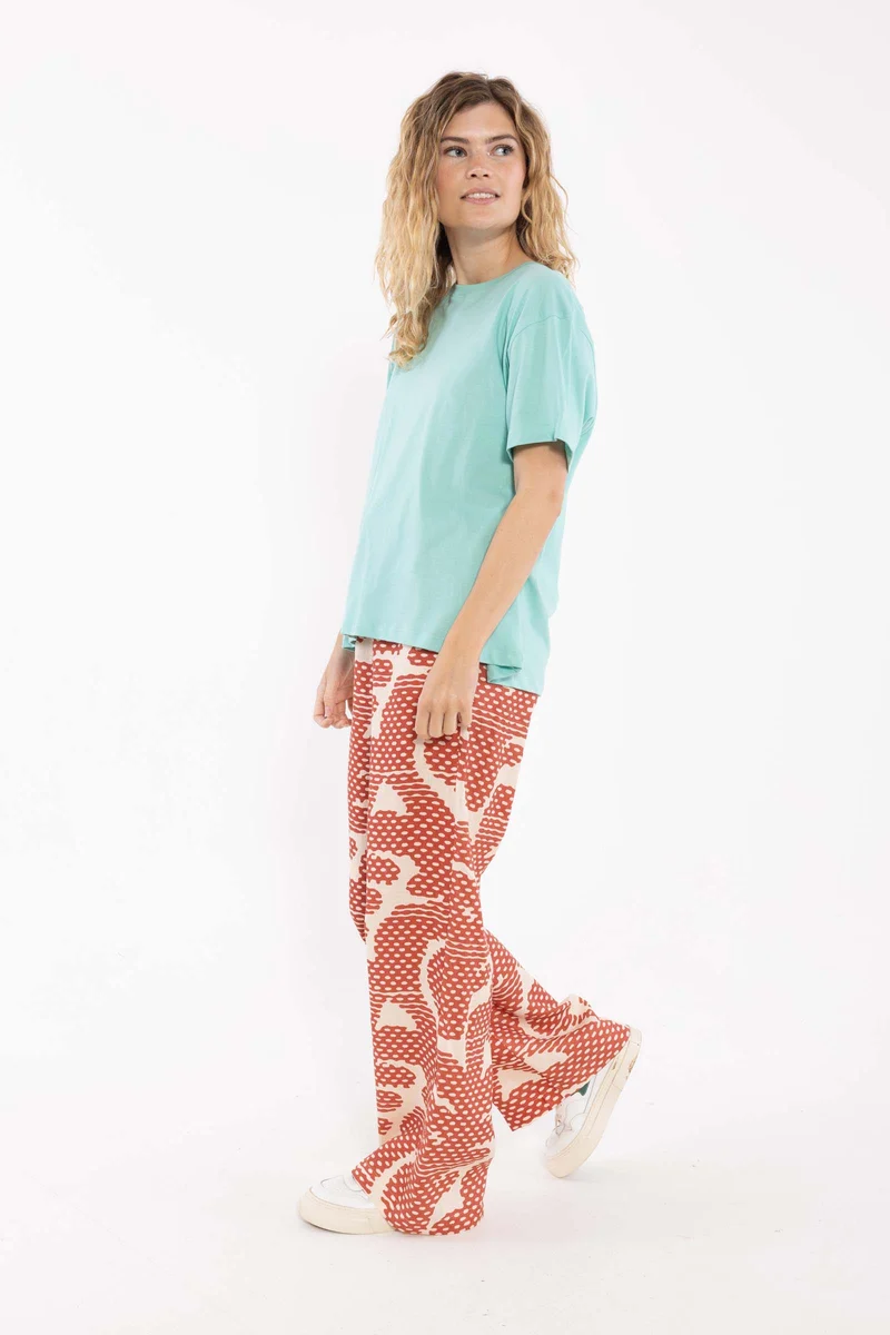 Danebreeze Modal Linnen Pants Aragon/Nougat HALFTONE