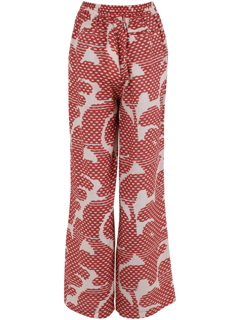 Danebreeze Modal Linnen Pants Aragon/Nougat HALFTONE