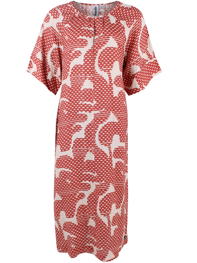 Danehostess Modal Linnen Dress Aragon/Nougat HALFTONE