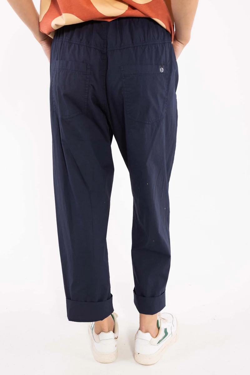 Danefunt Smooth Poplin Pants Dark Navy