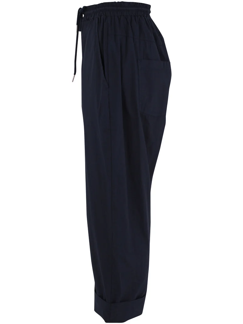 Danefunt Smooth Poplin Pants Dark Navy