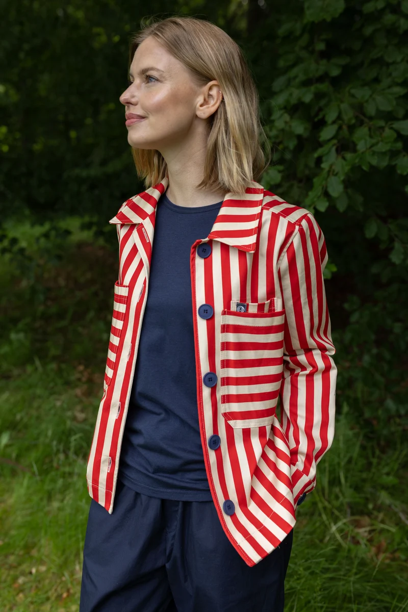 Daneprairie Stretch Canvas Jacket Summer Red/Chalk