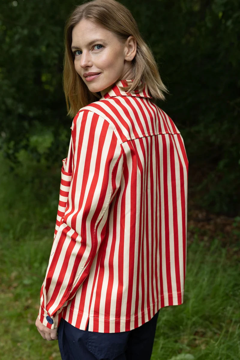 Daneprairie Stretch Canvas Jacket Summer Red/Chalk