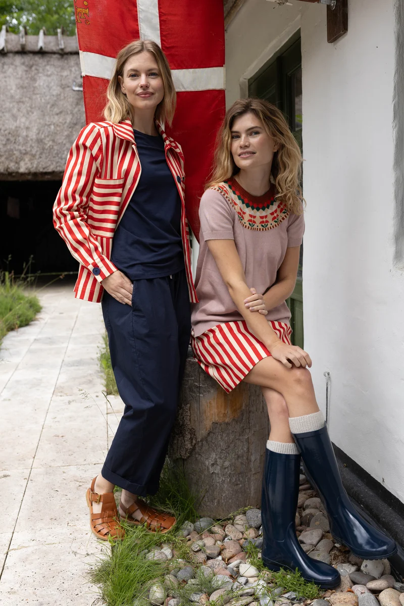 Daneprairie Stretch Canvas Jacket Summer Red/Chalk
