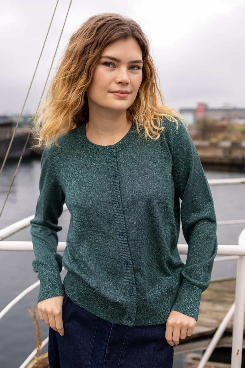 Danelunch Glitter Cardigan Forest