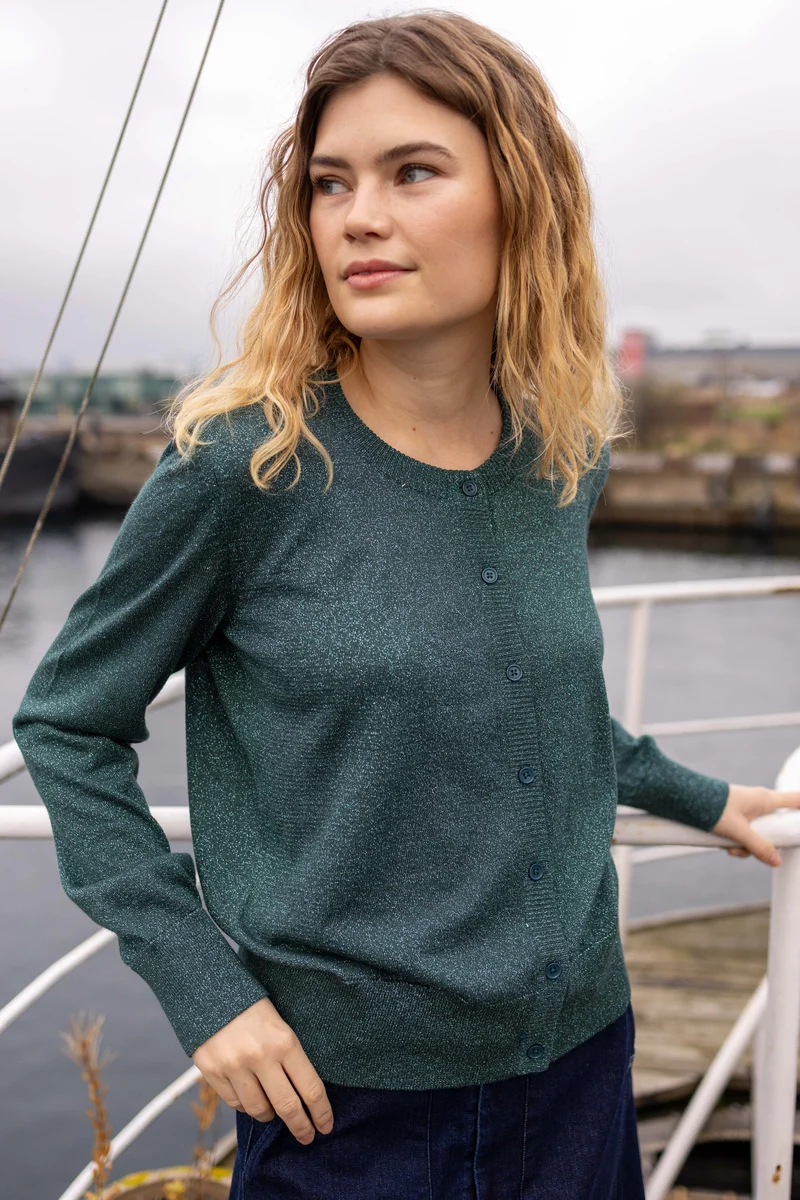Danelunch Glitter Cardigan Forest