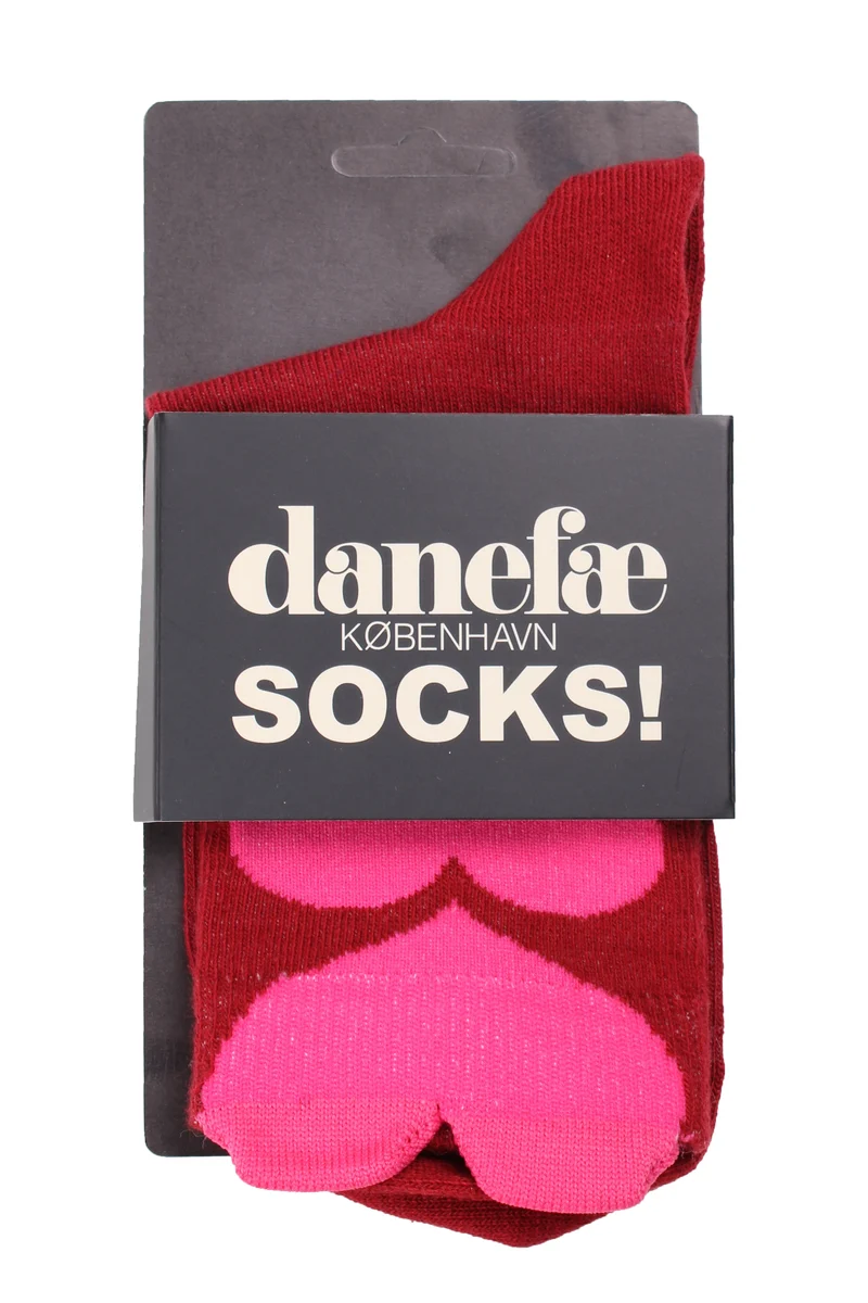 Dane3D Ladies Socks Red HEART
