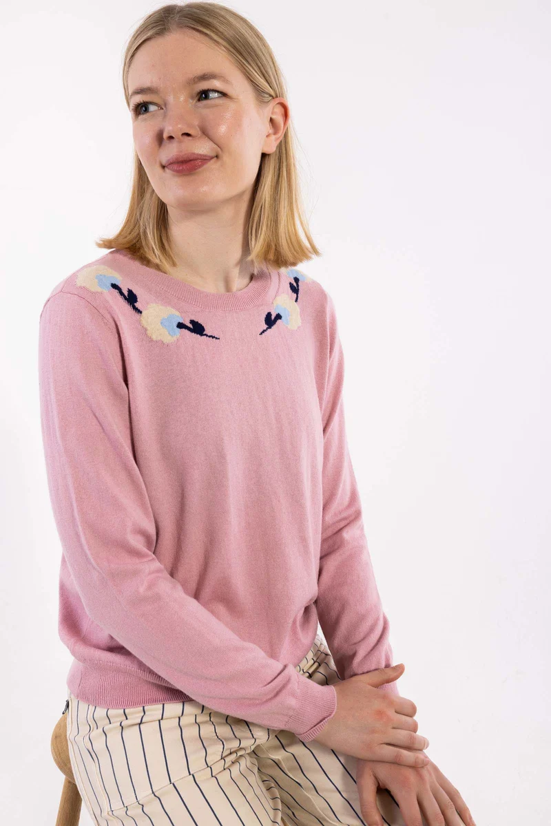 Danevibe Wool-Mix Sweater Cold Rose