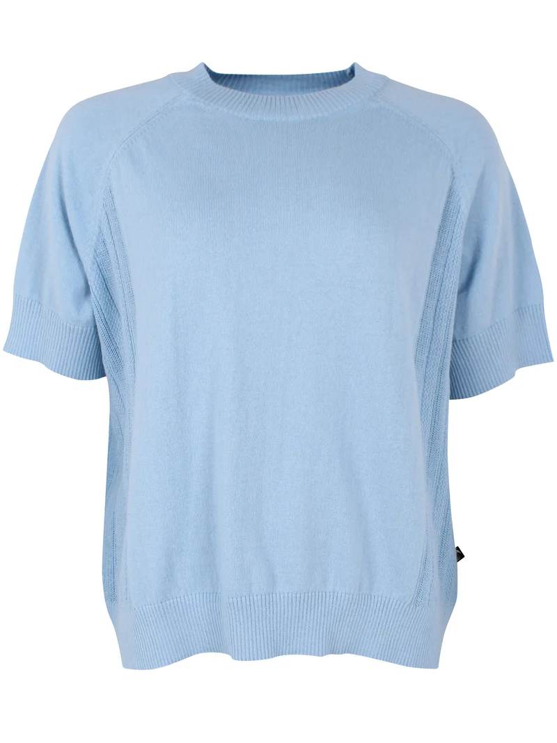 Danemarie Wool-Mix Sweater Tee Cold Sky