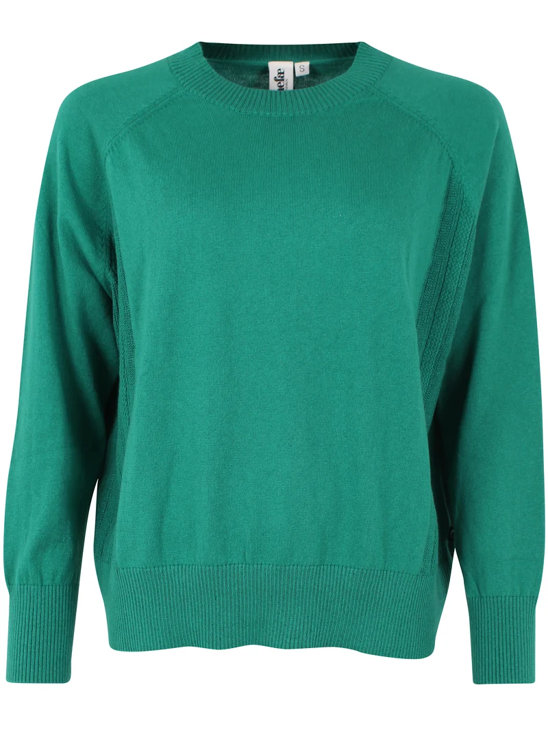 Danegertrud Wool-Mix Sweater Teal Lake