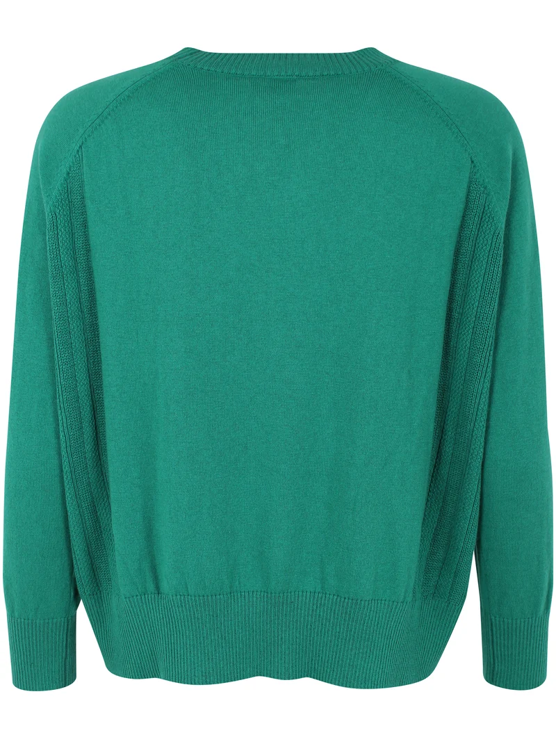 Danegertrud Wool-Mix Sweater Teal Lake