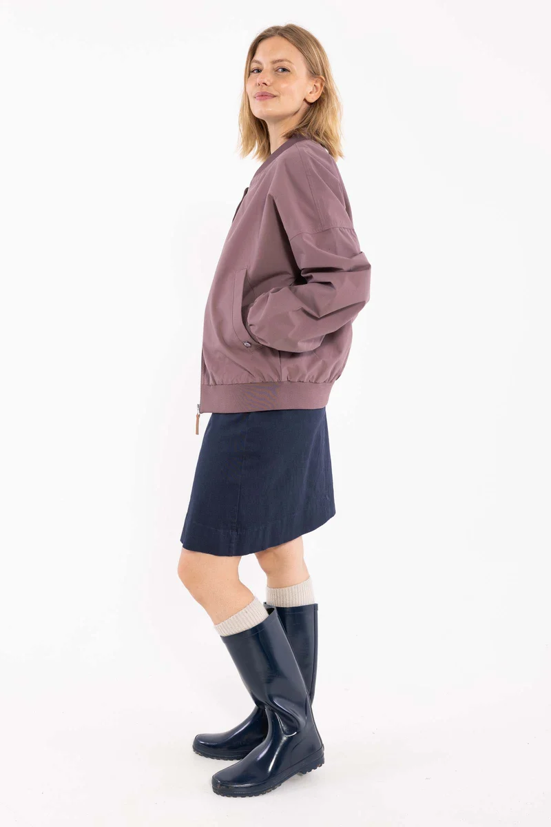 Danenorma Highneck Wool-Mix Sweater Dark Blue