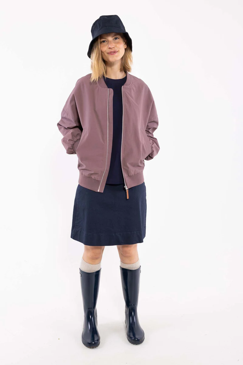 Danenorma Highneck Wool-Mix Sweater Dark Blue