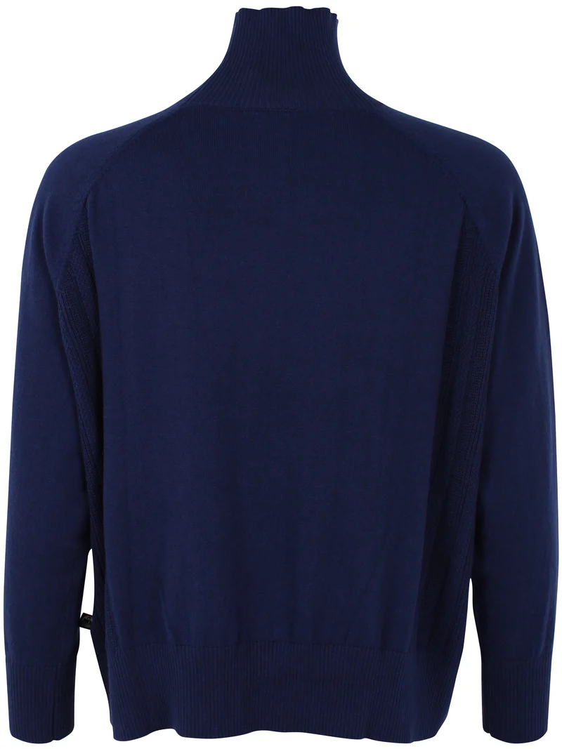 Danenorma Highneck Wool-Mix Sweater Dark Blue