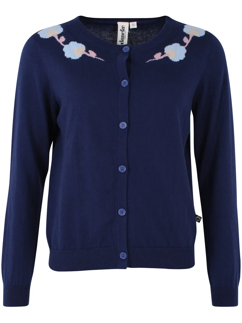 Danelife Wool-Mix Cardigan Dark Blue