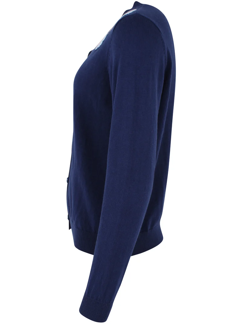 Danelife Wool-Mix Cardigan Dark Blue
