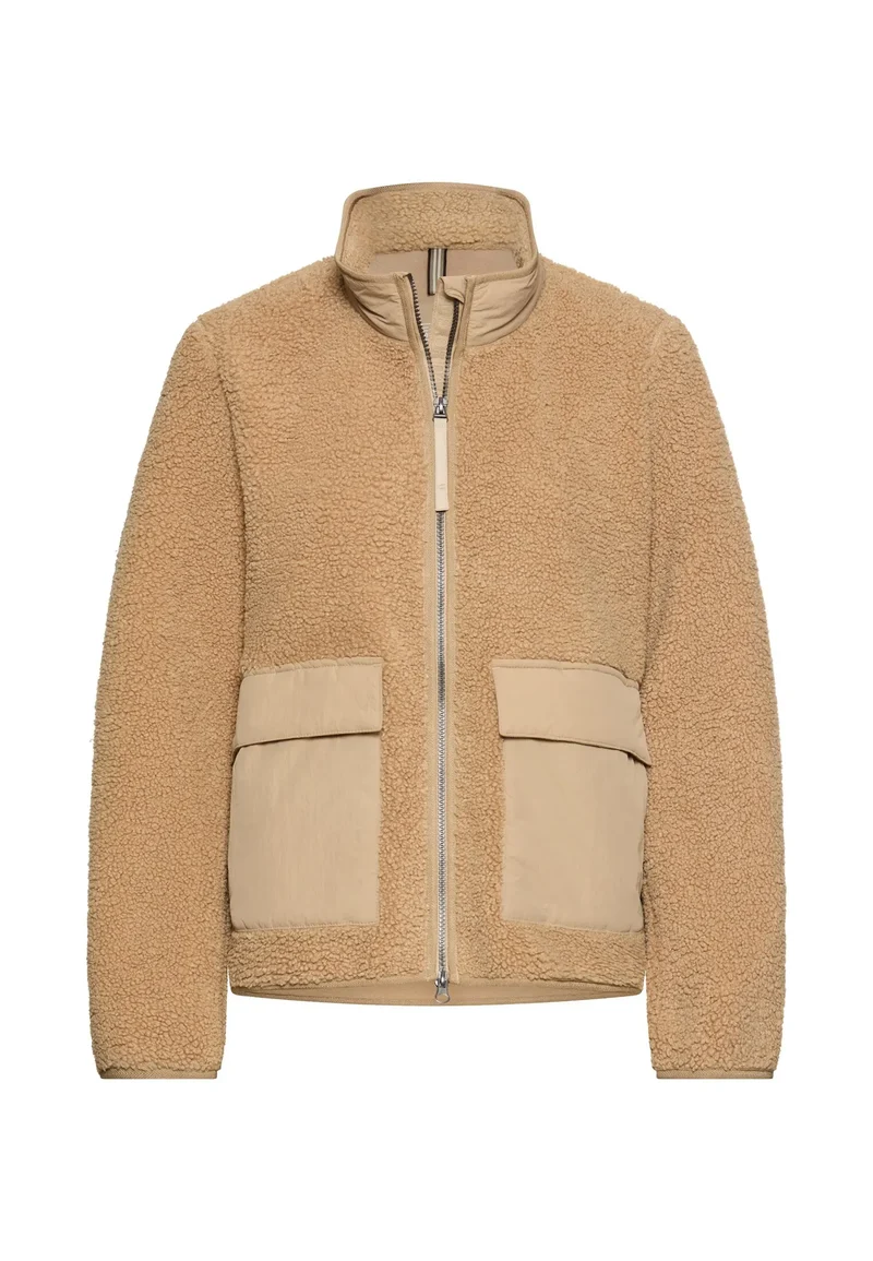 Teddy-Jacke mit Stehkragen