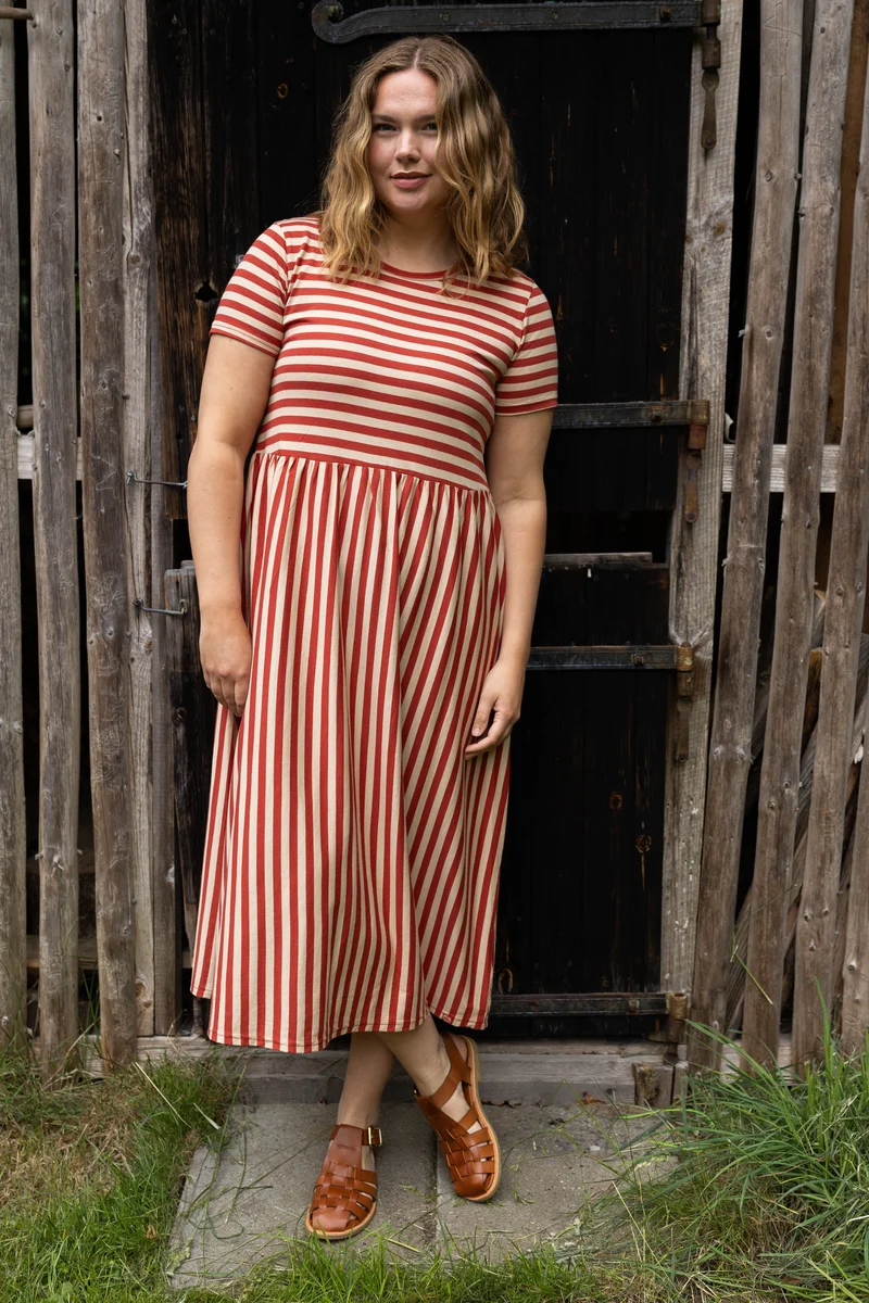 Danekroeyer SS Modal Dress Nougat/Chili