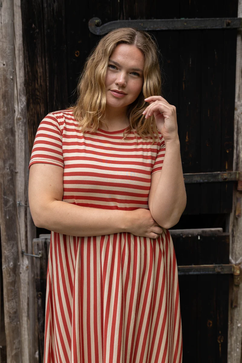 Danekroeyer SS Modal Dress Nougat/Chili