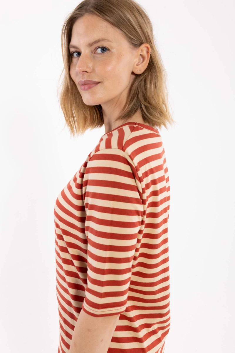 Danemanna Modal Tee Nougat/Chili