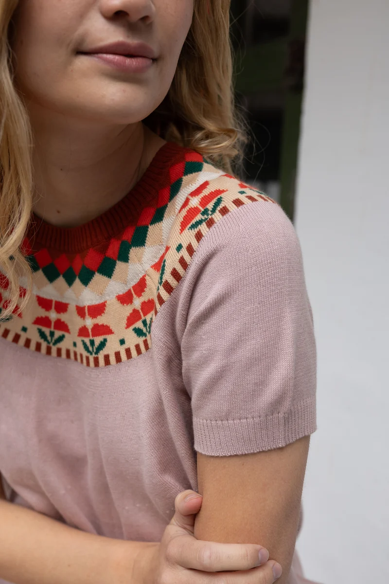 Daneglow Sweater Tee Quail