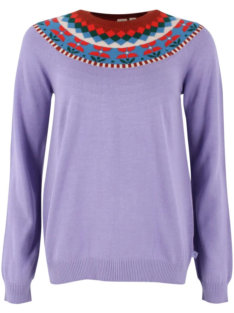 Daneshine Cotton Sweater Light Lilac