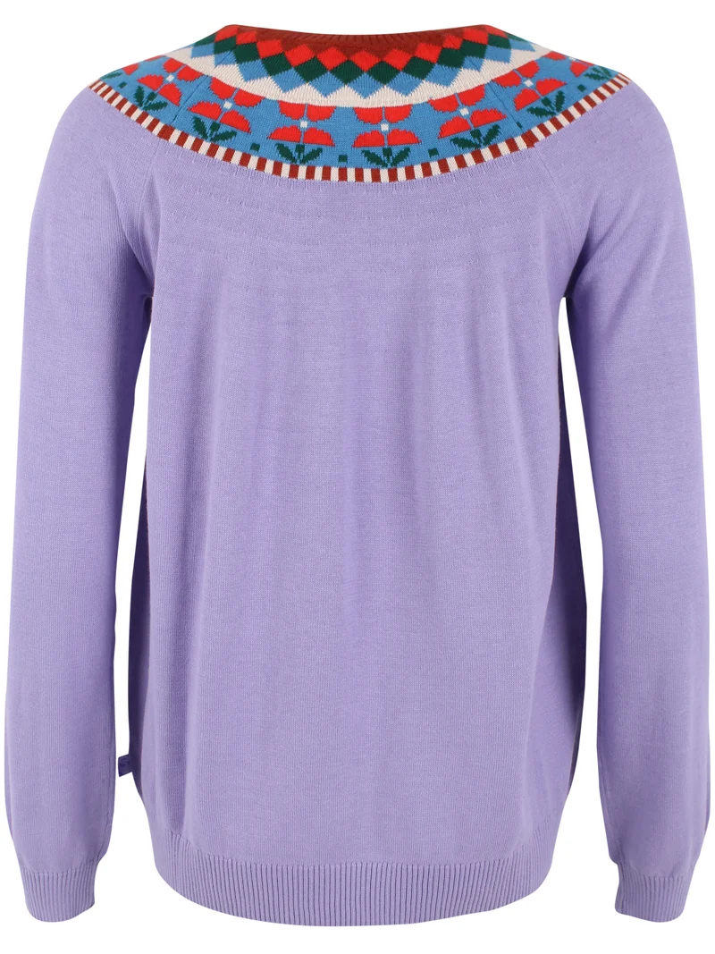 Daneshine Cotton Sweater Light Lilac