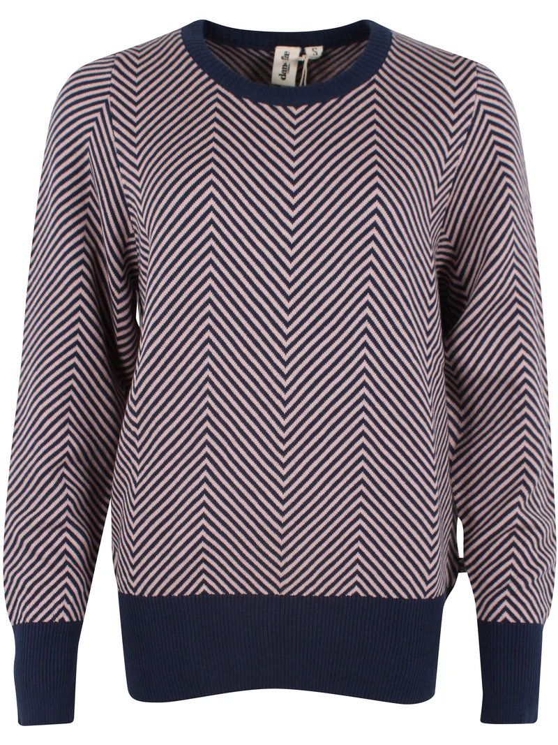 Danefox Cotton Sweater Dark Navy/Quail