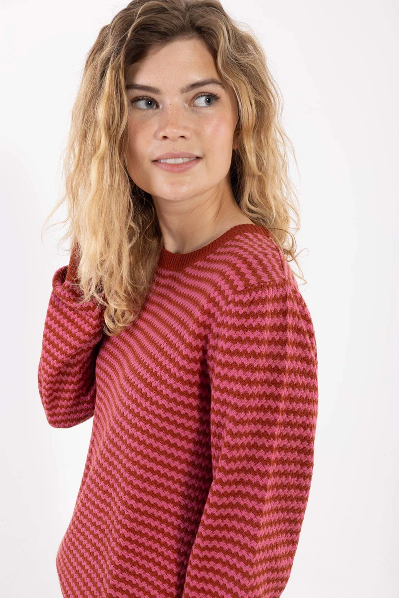 Danefox Pearl Knit Sweater Soft Cherry/Chili