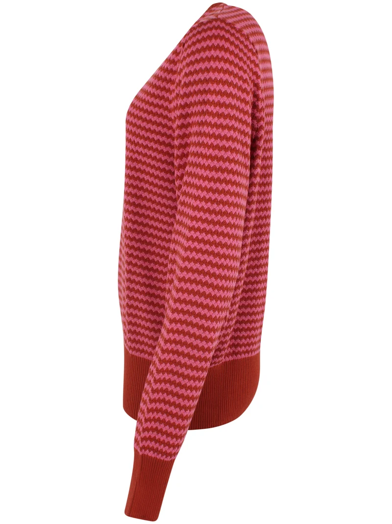 Danefox Pearl Knit Sweater Soft Cherry/Chili