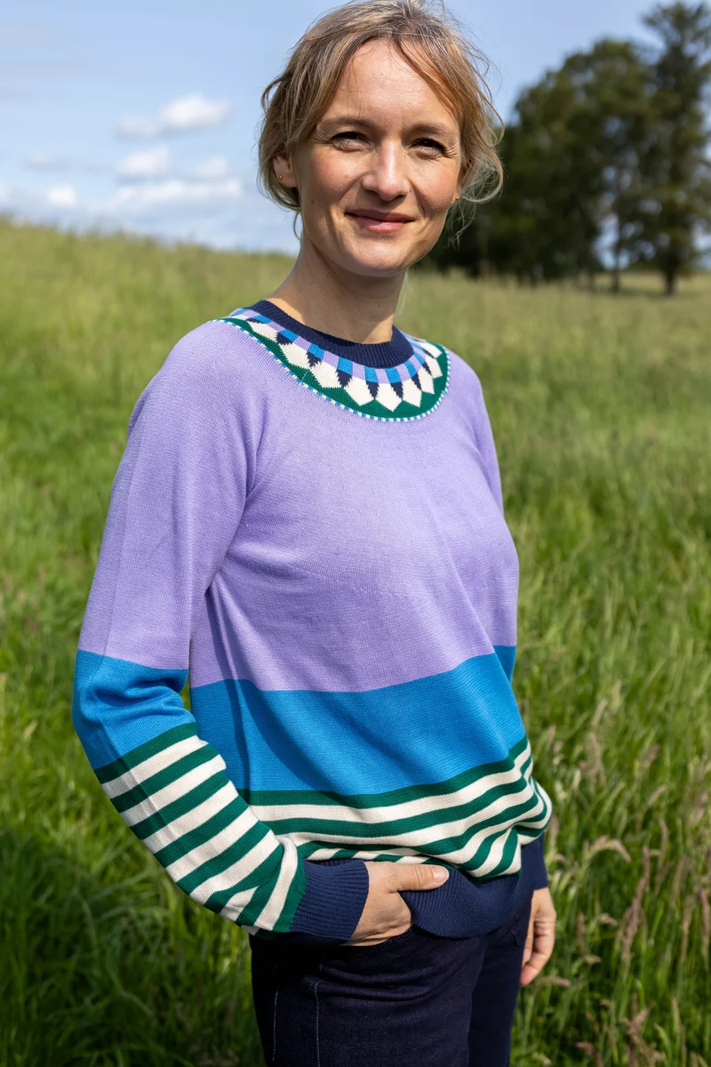 Danehappy Cotton Sweater Light Lilac MULTI