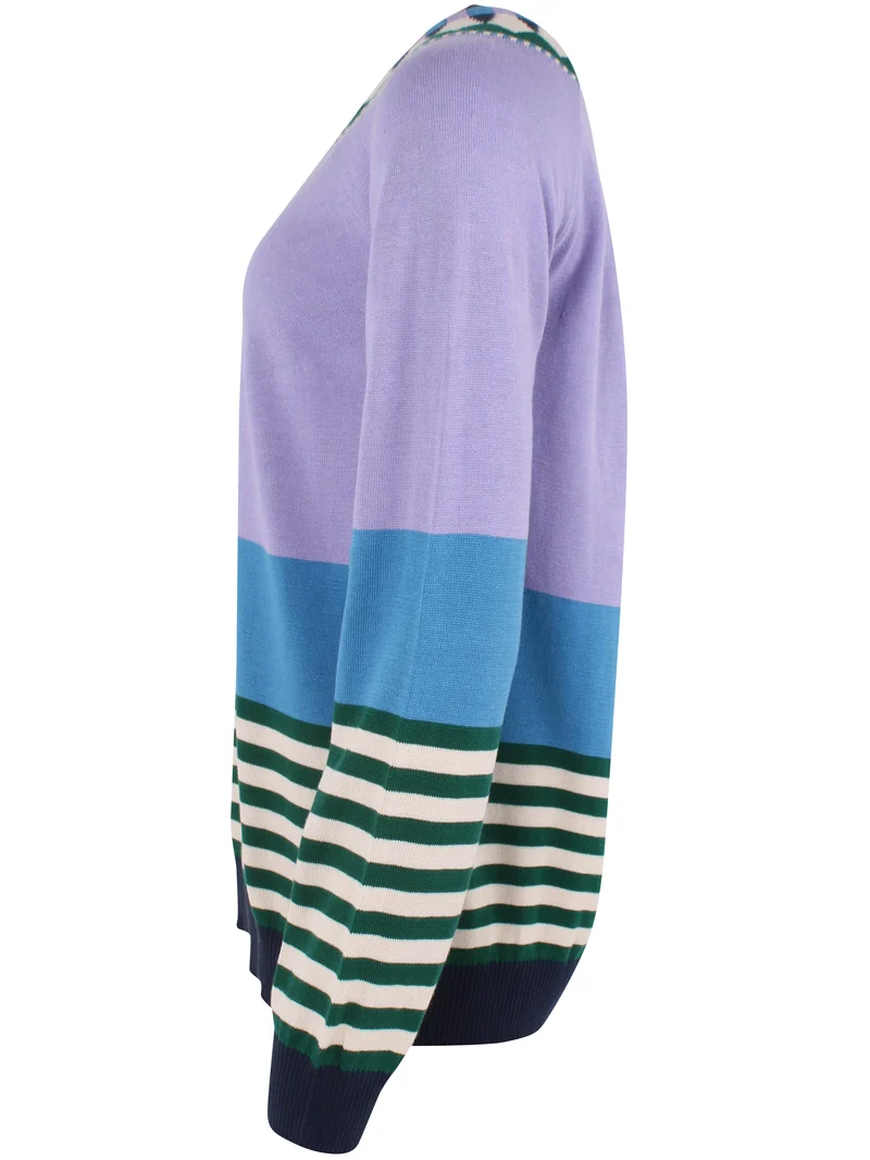 Danehappy Cotton Sweater Light Lilac MULTI
