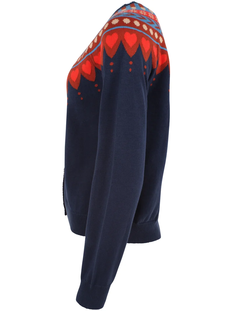 Danesweetheart Cotton Cardigan Dark Navy MULTI