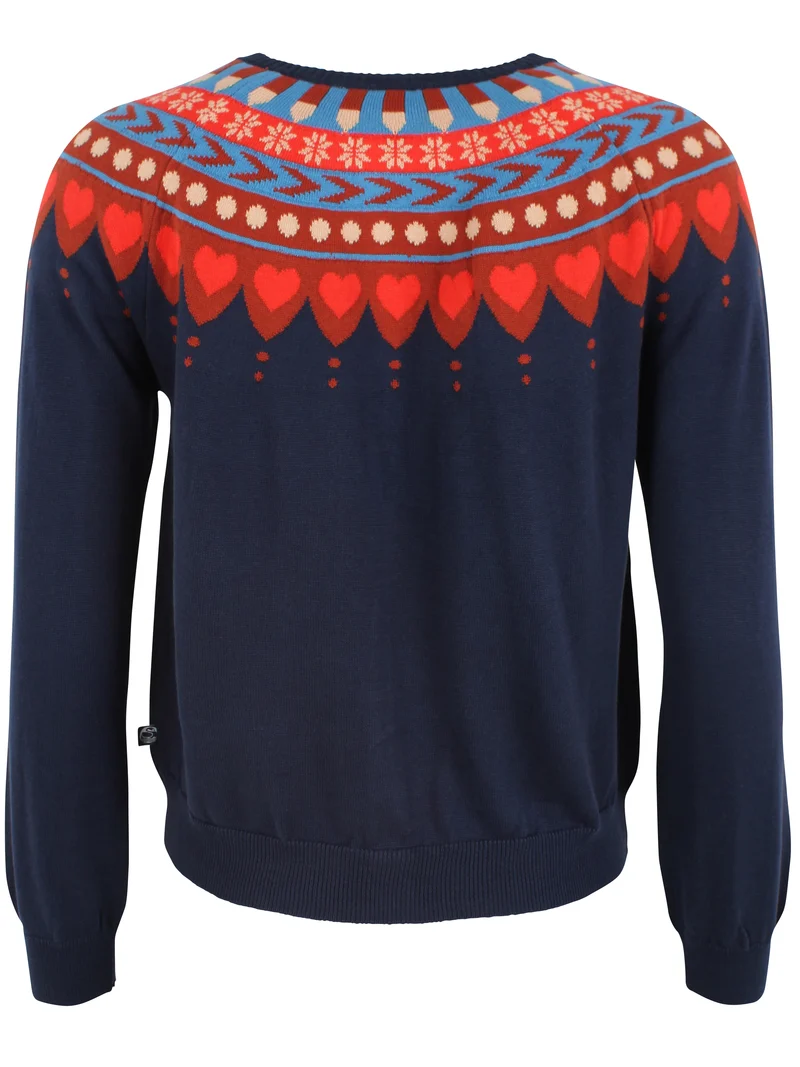 Danesweetheart Cotton Cardigan Dark Navy MULTI