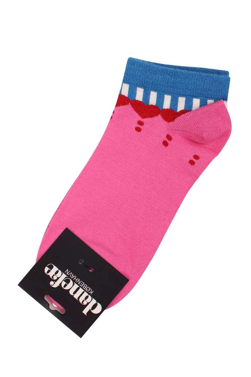 Danewalk With Me Low Socks Spicy Pink HEARTHROB