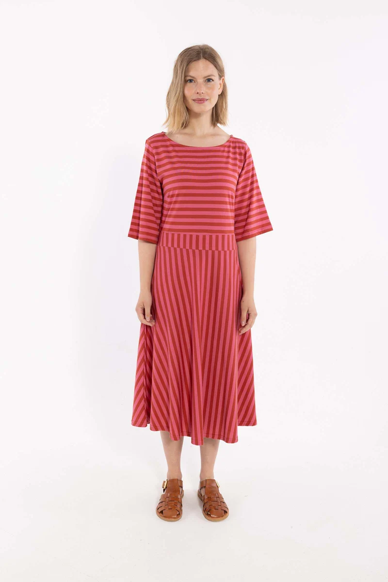 Daneviborg Modal SS Dress Chili/Soft Cherry