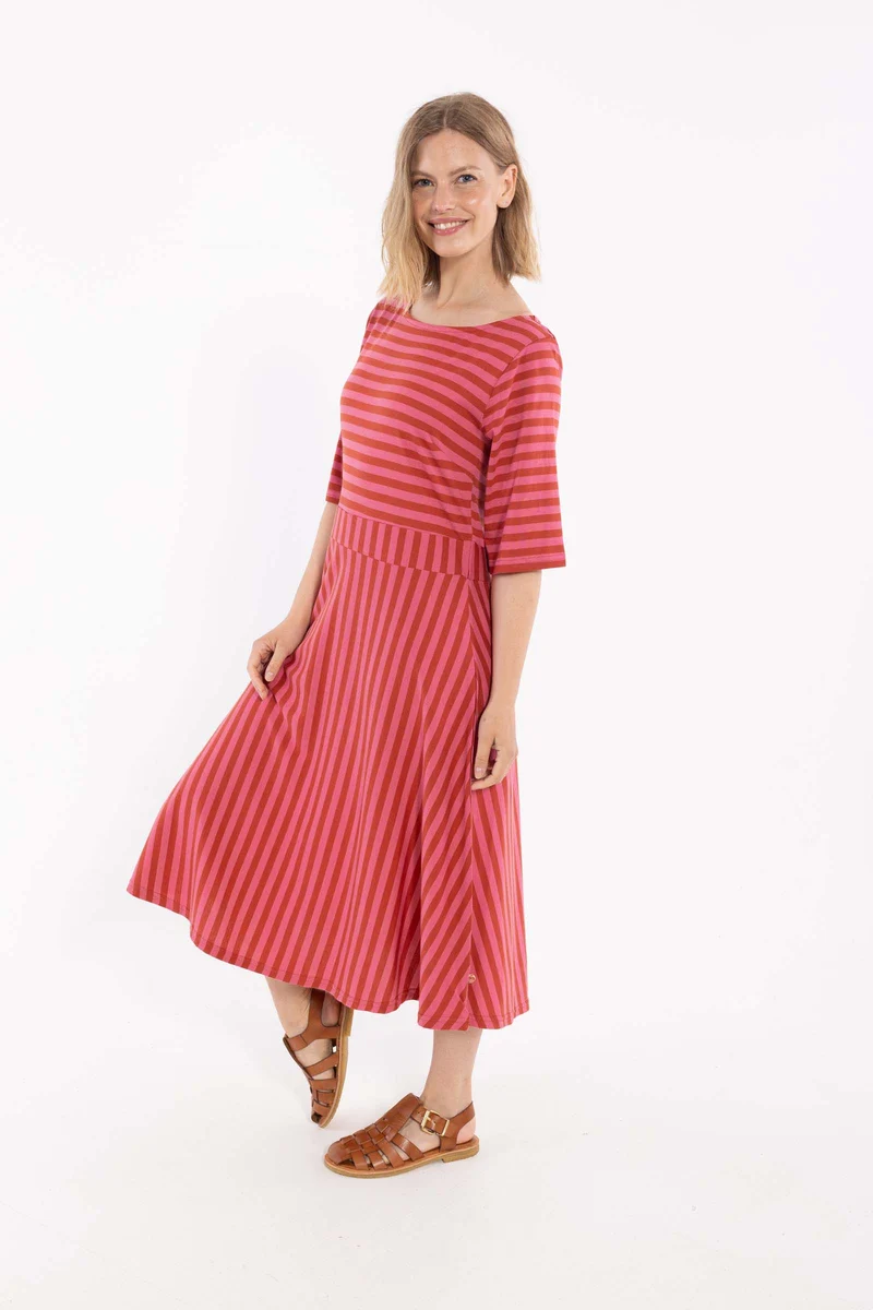 Daneviborg Modal SS Dress Chili/Soft Cherry