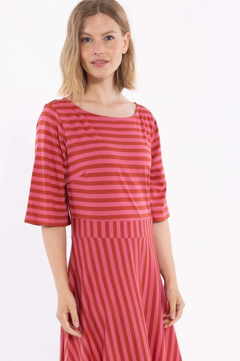 Daneviborg Modal SS Dress Chili/Soft Cherry