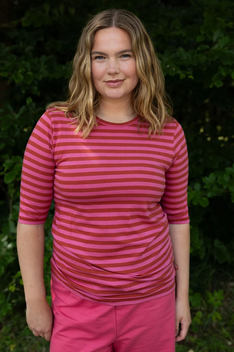 Danemanna Modal Tee Chili/Soft Cherry