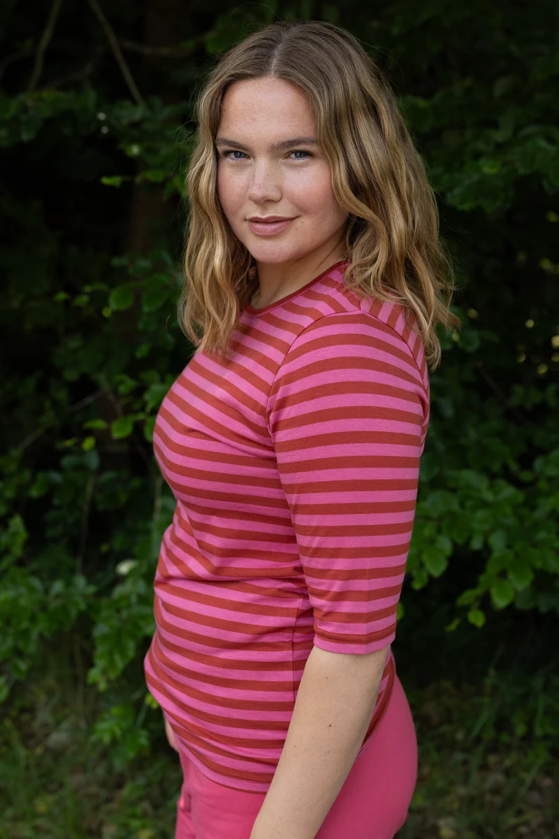 Danemanna Modal Tee Chili/Soft Cherry