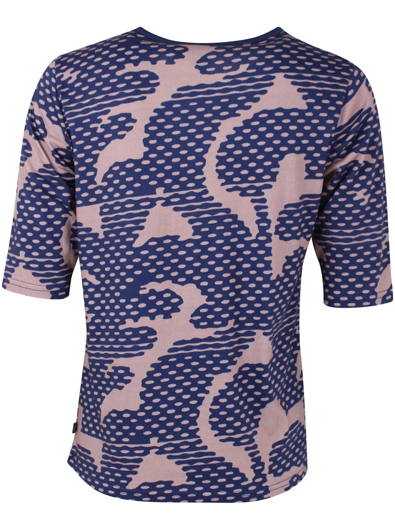 Danemanna Modal Tee Quail/Dark Blue HALFTONE