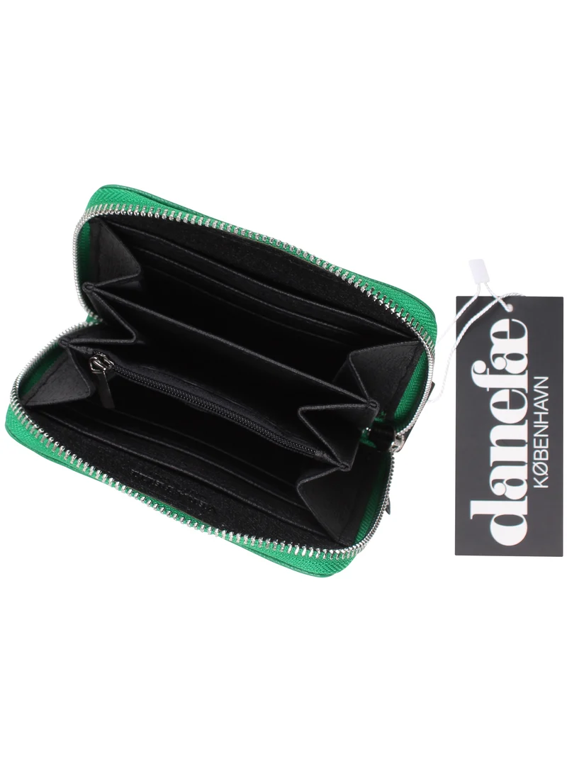 ESS - Danesortedam Leather Zip-Wallet Green