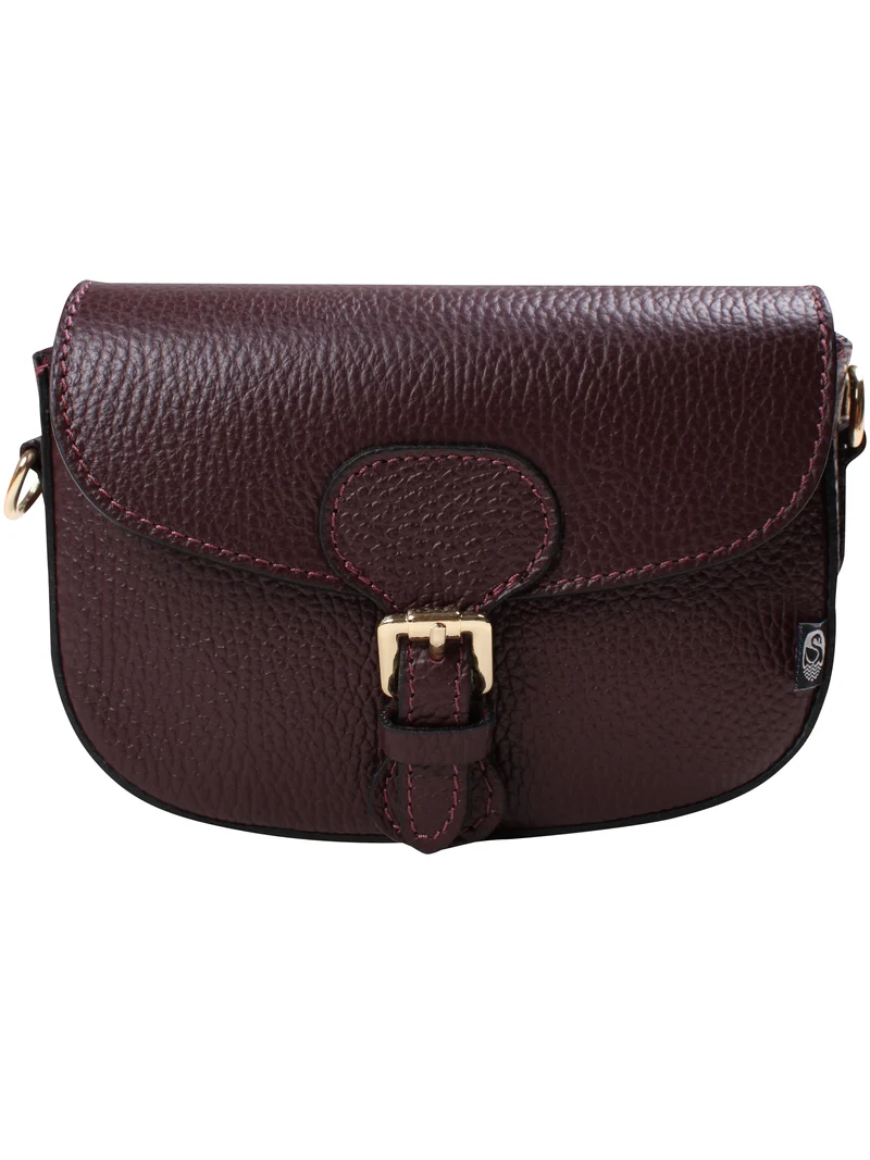 ESS - Danebernadotte Leather Shoulder Bag Red Wine