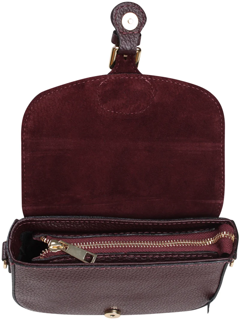 ESS - Danebernadotte Leather Shoulder Bag Red Wine