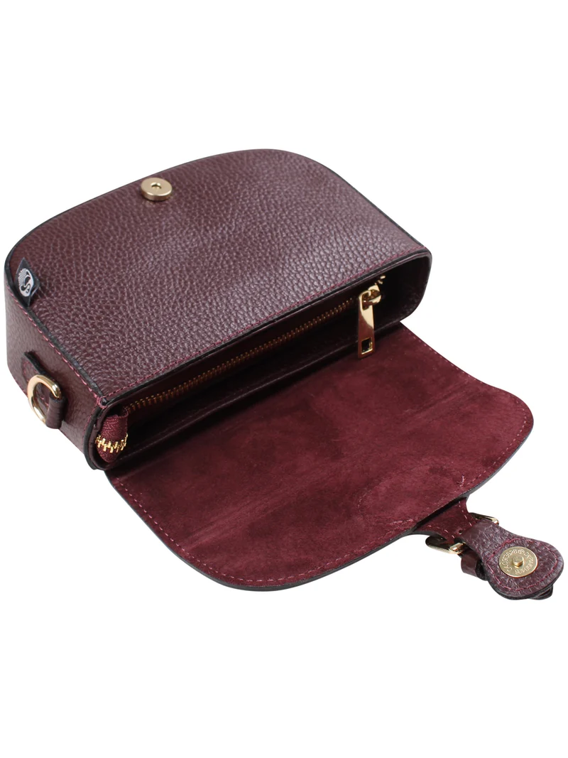 ESS - Danebernadotte Leather Shoulder Bag Red Wine