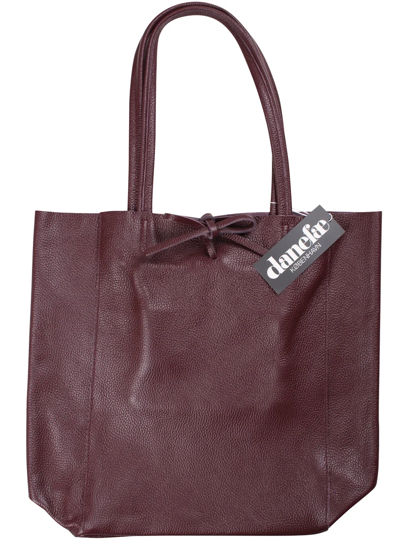 ESS - DaneHolstein Leather Tote Bag Red Wine